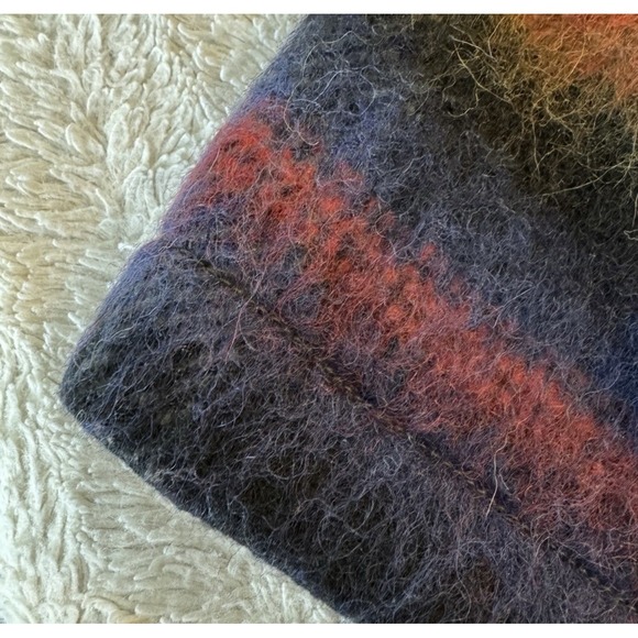 Anthropologie Hei Hei Plaid Fringe Jacket Women's XS / Small Wool Blend Colorful - Picture 13 of 16